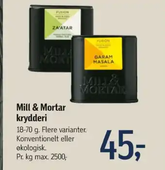 Føtex Mill & mortar krydderier tilbud