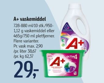 Føtex A+ vaskemiddel-flydende tilbud