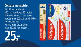 Føtex Colgate tandpasta tilbud