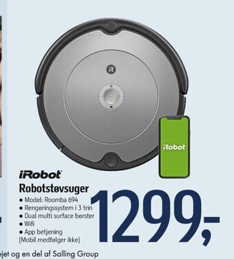 Føtex Irobot robotstøvsuger tilbud