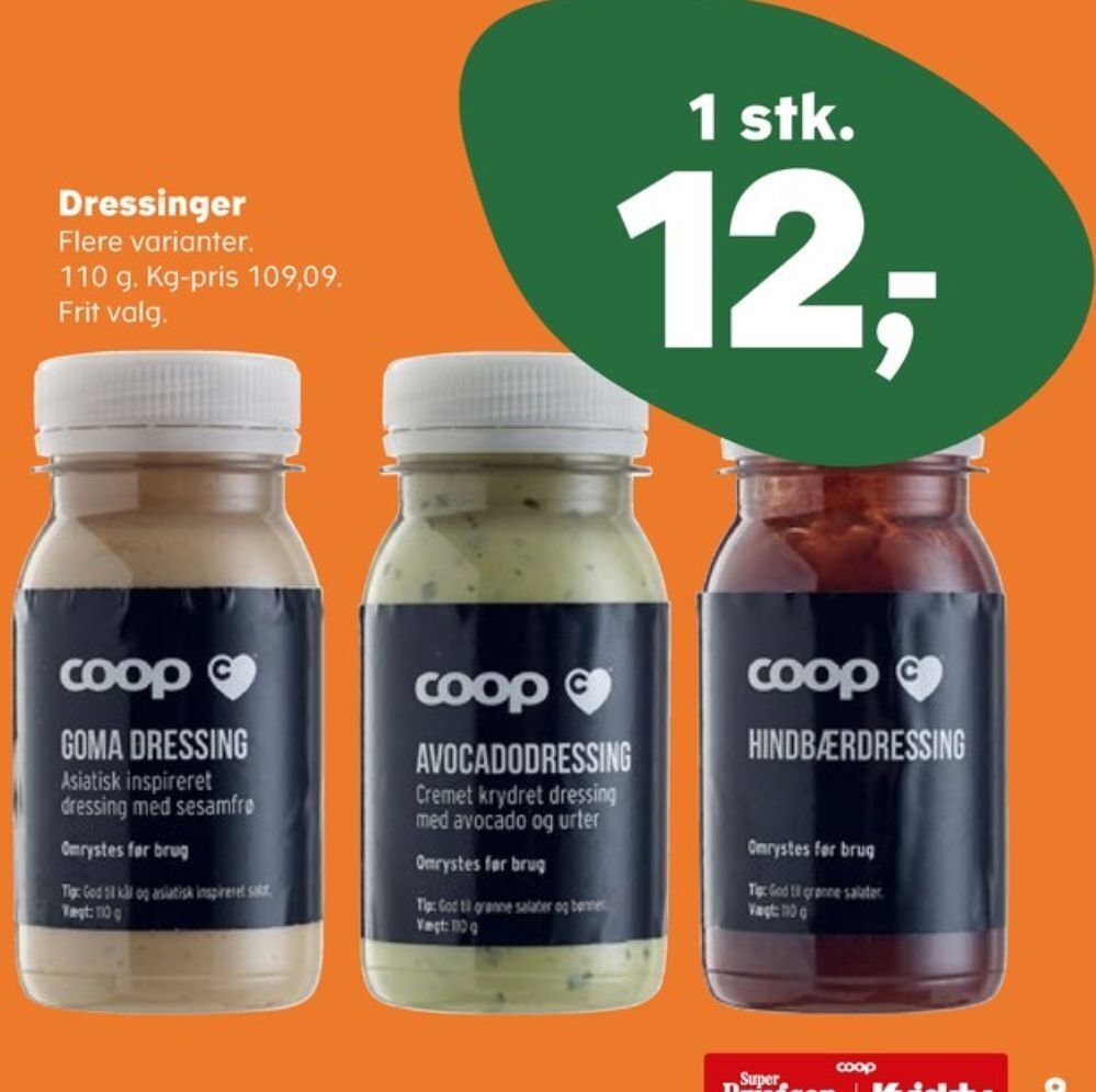 Coop c dressing tilbud hos Kvickly