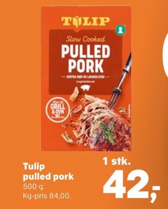 Kvickly Tulip pulled pork tilbud