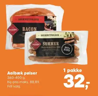 Kvickly Aalbæk specialiteter pølser tilbud