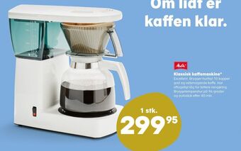 Kvickly Melitta kaffemaskine tilbud