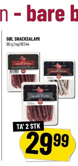 Løvbjerg Gøl salami sticks classic tilbud