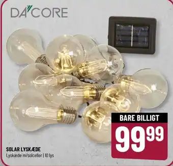 Dacore solcellelyskæde