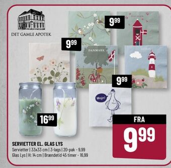 Løvbjerg Det gamle apotek servietter tilbud