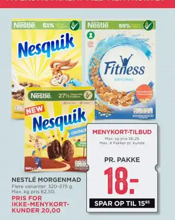 Fitness morgenmadsprodukt
