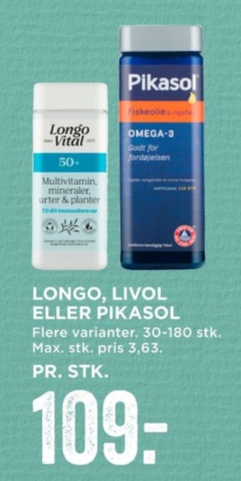 MENY Pikasol fiskeolie tilbud