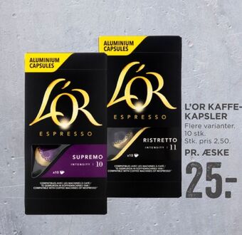 MENY L'or kaffekapsler tilbud