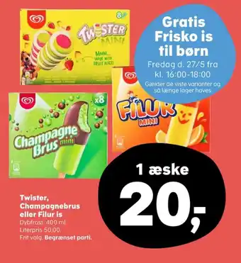 SuperBrugsen Frisko ispinde tilbud