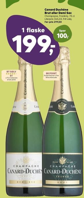 SuperBrugsen Canard-duchene champagne tilbud