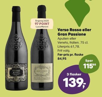 SuperBrugsen Coop italiensk rødvin tilbud