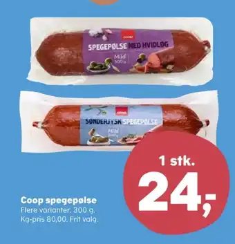 SuperBrugsen Coop sønderjysk spegepølse tilbud
