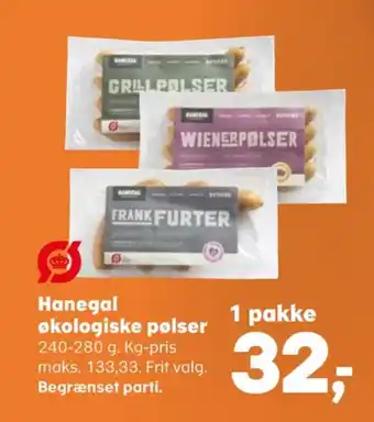 Hanegal grillpølser
