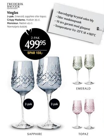 Kop & Kande Frederik bagger glas tilbud