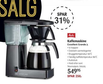 Kop & Kande Melitta kaffemaskine tilbud