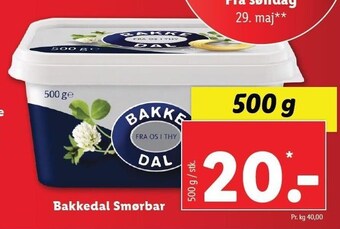 Lidl Bakkedal smørbar tilbud