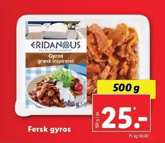 Lidl Fersk gyros tilbud