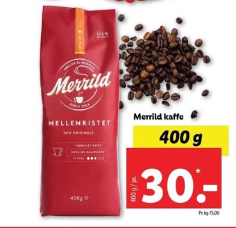 Lidl Merrild kaffe tilbud