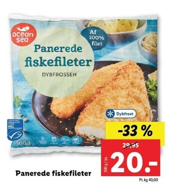 Lidl Panerede fiskefileter tilbud