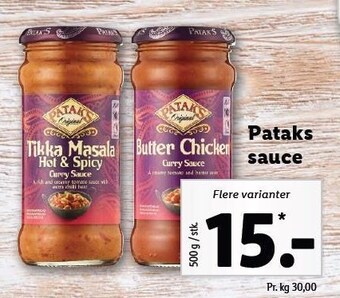 Pataks sauce