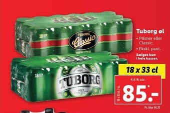 Lidl Tuborg øl tilbud