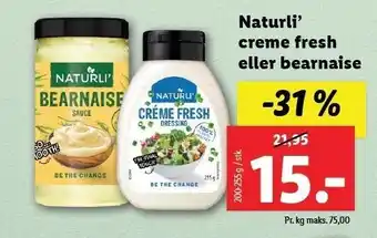 Lidl Naturli´ creme fresh el. bearnaise tilbud