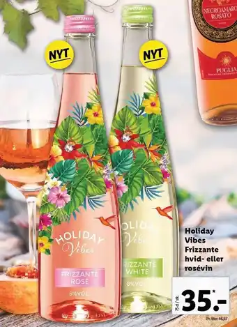 Lidl Holiday Vibes Frizzante - Hvid- el. rosévin tilbud