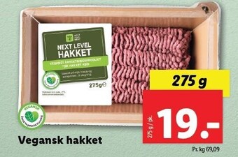 Lidl Vegansk hakket tilbud