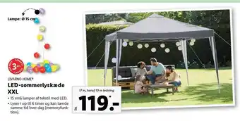 Lidl LED-sommerlyskæde XXL tilbud