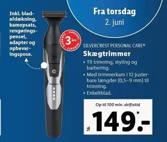 Lidl Skægtrimmer tilbud