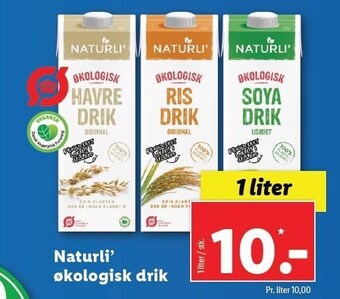 Lidl Naturli´ økologisk drik tilbud