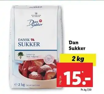 Lidl Dan Sukker 2 kg tilbud