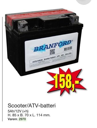 Harald Nyborg Scooter/ATV-batteri tilbud