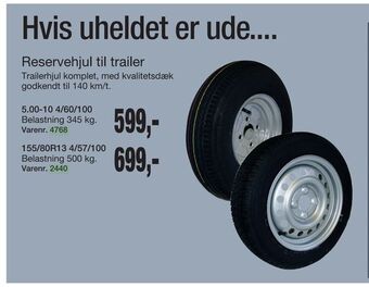 Harald Nyborg Reservehjul til trailer tilbud