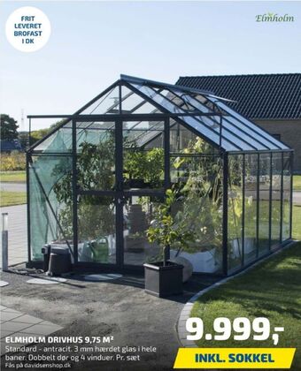 Davidsen Elmholm drivhus tilbud