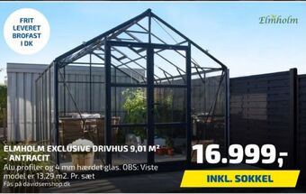 Davidsen Elmholm drivhus tilbud