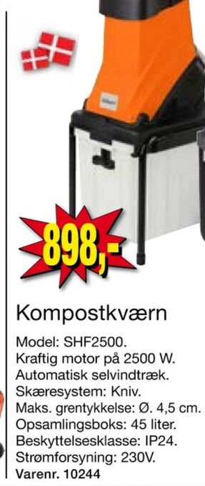 Harald Nyborg Adano kompostkværn tilbud