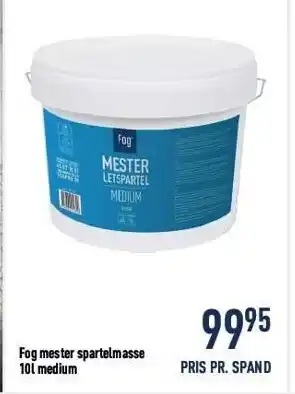 Fog mester spartelmasse