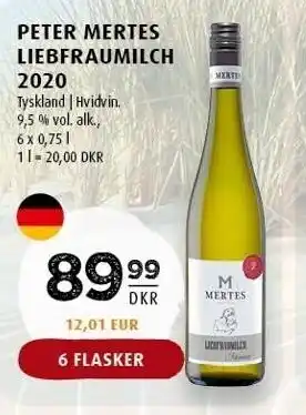 PETER MERTES LIEBFRAUMILCH - 6 flasker