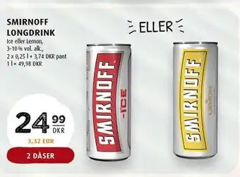 Scandinavian Park Smirnoff longdrink - 2 ds. tilbud