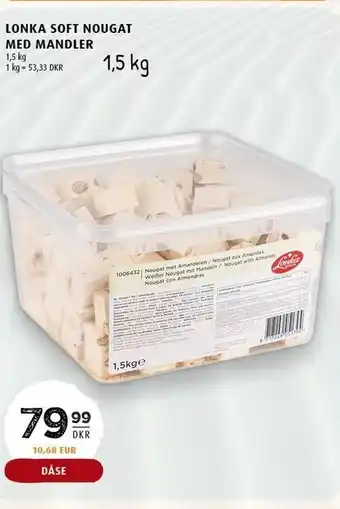 Lonka Soft Nougat med mandler