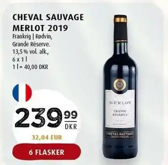 Scandinavian Park Cheval Sauvage Merlot 2019 tilbud