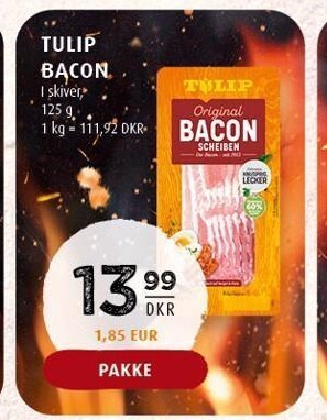 Scandinavian Park Tulip bacon tilbud