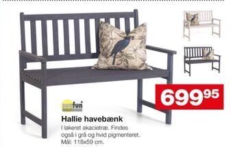 Bauhaus Sunfun havebænk tilbud