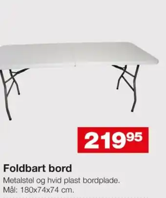 Bauhaus Sunfun foldebord tilbud