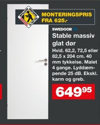 Swedoor dør