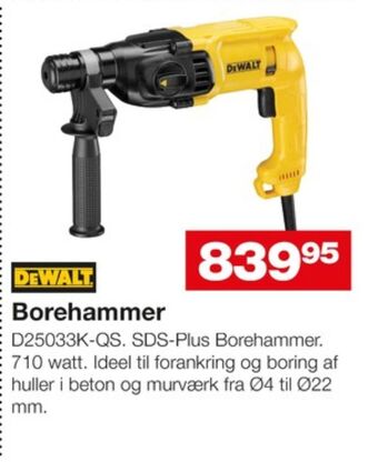 Bauhaus Dewalt borehammer tilbud