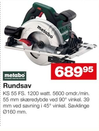 Bauhaus Metabo rundsav tilbud